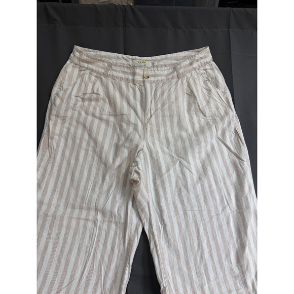 torrid Pants - torrid Beige and White Striped Wide Leg Pants